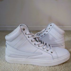 Fila White Womens High-Top Sneakers
